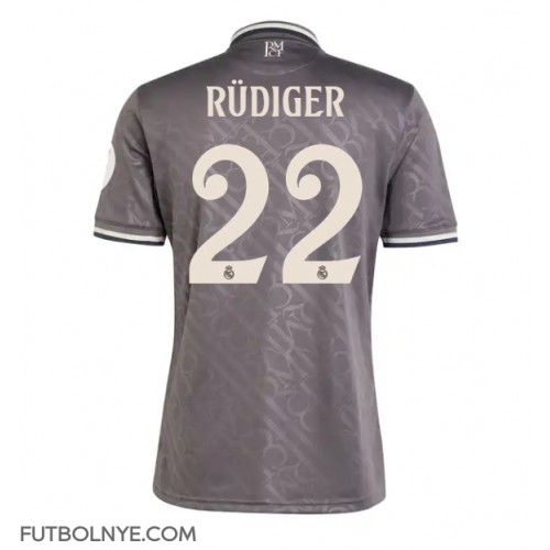 Camiseta Real Madrid Antonio Rudiger #22 Tercera Equipación 2024-25 manga corta